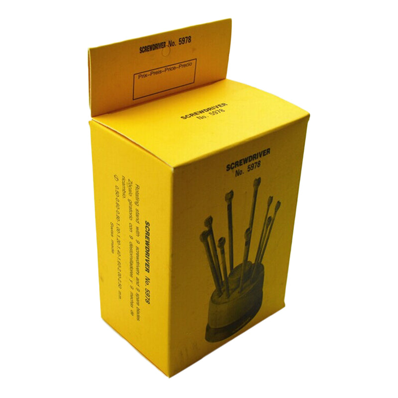 9Pcs Precision Screwdriver Set 0.5mm-2.5mm Screwdriver Repair Tool Kit for Watch Glasses 9Pcs Precision Screwdriver Set 0.5mm-2.5mm Screwdriver Repair Tool Kit for Watch Glasses